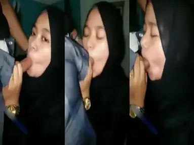 Hijabers Ketagihan Peju Hisap Kontol Mulut WOT Lumer